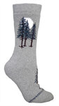 Moonlit Fir Trees gray cushion TS52