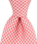 Gingham in Pink Sand Tie