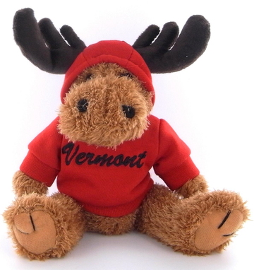 Moose with Red Hoodie