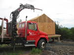 Cabin #2 Goes Up, Robinson Hardware!