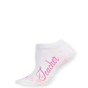 Teacher Lace No Show Sock