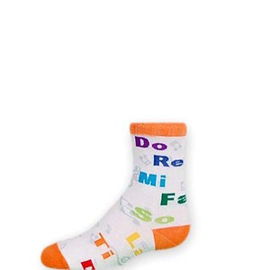 Do Re Mi with Notes Kids Sock