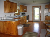 View of the kitchen from the living room
