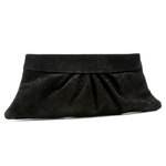 Louise Clutch in Honeycomb Black
