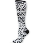 Fashion Knee High Snow Leopard Print