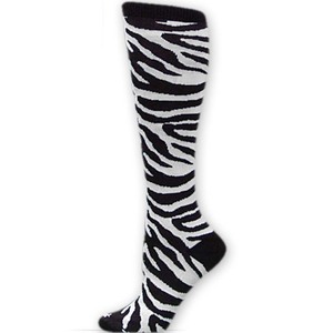 Fashion Knee High Zebra Print