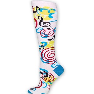 Fun Fashion Knee High Music Swirls 