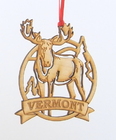 Wooden Moose Ornament