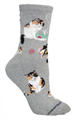 Calico Cats on gray PH1023