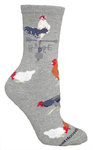 Roosters on gray PH986