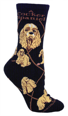 Cocker Spaniel on black PH1055