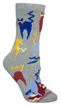 Crazy Cats cushion on gray TS118