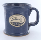 14 oz Handcrafted Stoneware Mug with Stowe Logo and Historic Church(Available in 4 Colors!)
