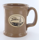 14 oz Handcrafted Stoneware Mug with Stowe Logo and Historic Church(Available in 4 Colors!)