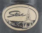 14 oz Handcrafted Stoneware Mug with Stowe Logo and Historic Church(Available in 4 Colors!)