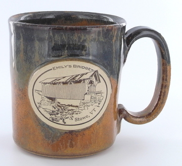 10 oz Handcrafted Stoneware Mug with Emily's Bridge(Available in 7 Colors!)