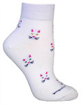 Cat Faces white LW547
