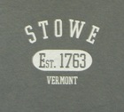 Stowe Vermont Established Tee Shirt -Hunter