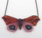 Pink Butterfly Necklace