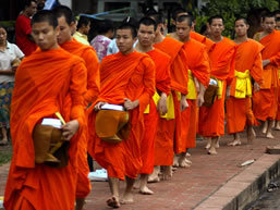 Monks in Laung Prabang