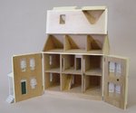 Front-Opening Victorian Dollhouse Kit & Component Set - 1/2 inch scale