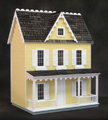 Ready-to-Decorate Vermont Farmhouse Dollhouse in Yellow