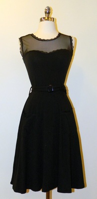 Mesh Top Dress - Black
