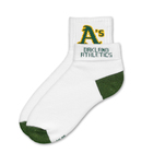 Oakland Athletics Short Crew Roll Down Sock