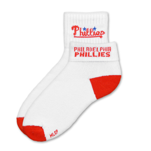 Philadelphia Phillies Short Crew Roll Down Sock