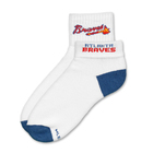 Atlanta Braves Short Crew Roll Down Sock