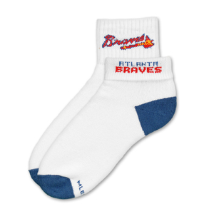 Atlanta Braves Short Crew Roll Down Sock