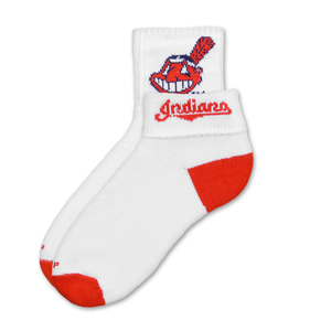 Cleveland Indians Short Crew Roll Down Sock