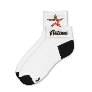 Houston Astros Short Crew Roll Down Sock