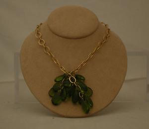 Lariate Green Quartz Necklace