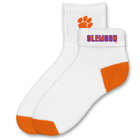 Clemson Short Crew Roll Down Sock