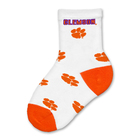 Clemson All Over Design Kids Sock