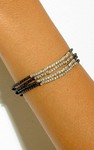 Bead Bracelet-Silver/Gold