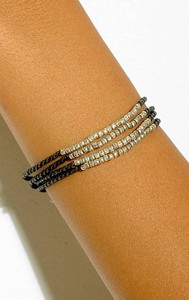  Bead Bracelet-Silver/Gold