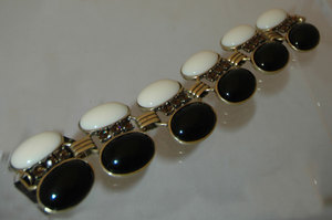 Gerard Yosca Black Ivory Stone Bracelet
