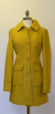 Single Breast Coat - Mustard
