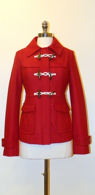 Short Toggle Jacket - Red