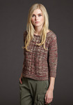 Tweed Cable Boxy Crop Top
