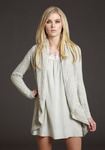 Cable Pointelle Drape