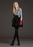 3/4 Sleeve Cardigan with Peter Pan Collar