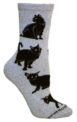 Black Cats on gray PH1129