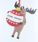 Stowe, Vermont Moose Ornament