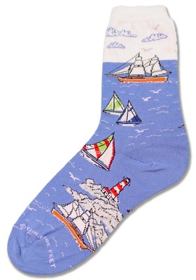 Sleek Sailboat Sock