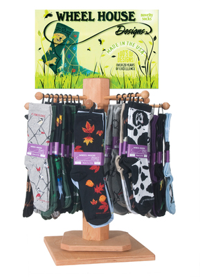 Counter Rack with 48 pairs of socks
