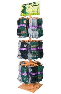 Floor Rack with 216 pairs of socks