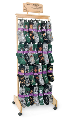 Tower Grid Rack with 336 pairs of socks